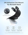 Anker Nano Detachable Car Mount, 360° Adjustable Car Phone Holder with Bracket and Magnetic Ring, for iPhone 16/15/14/13/12 Series, Samsung, and More (Magnetic Mount Only, Does Not Support Charging)