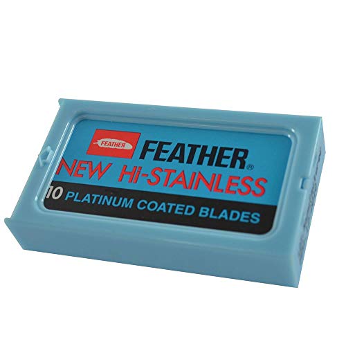 Lâmina Platinum Barbear 60 Peças - Feather