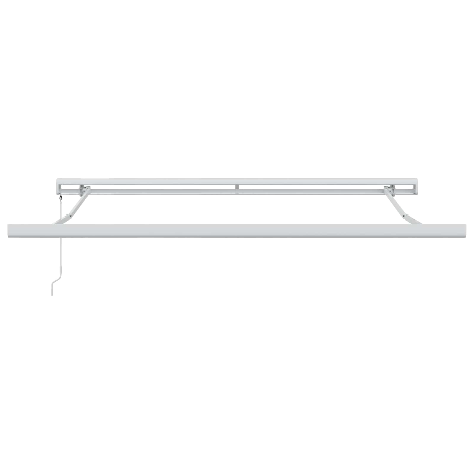 Tenda da Sole Retrattile Manuale 350x250 cm Alluminio Nero | Copertura parasole per giardino e terrazza con tessuto in poliestere resistente ai raggi UV e struttura robusta.