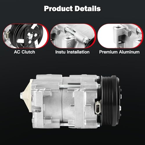 Image of cciyu Air Conditioning Compressor 2004-2007 for Ford Freestar 3.9L