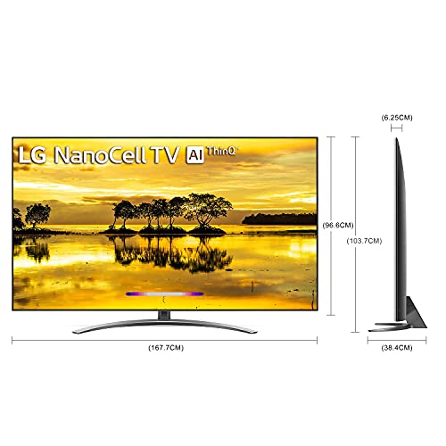 Image of LG 189 cm (75 inches) 4K UHD Smart NanoCell TV 75SM9400PTA (Ceramic BK + Dark Steel Silver) (2019 Model)