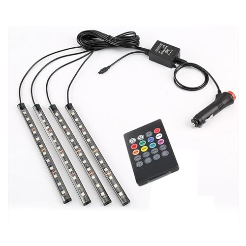 Kit 4 tiras LED RGB pre-cortadas impermeables de 8.66 pulgadas miniatura 3