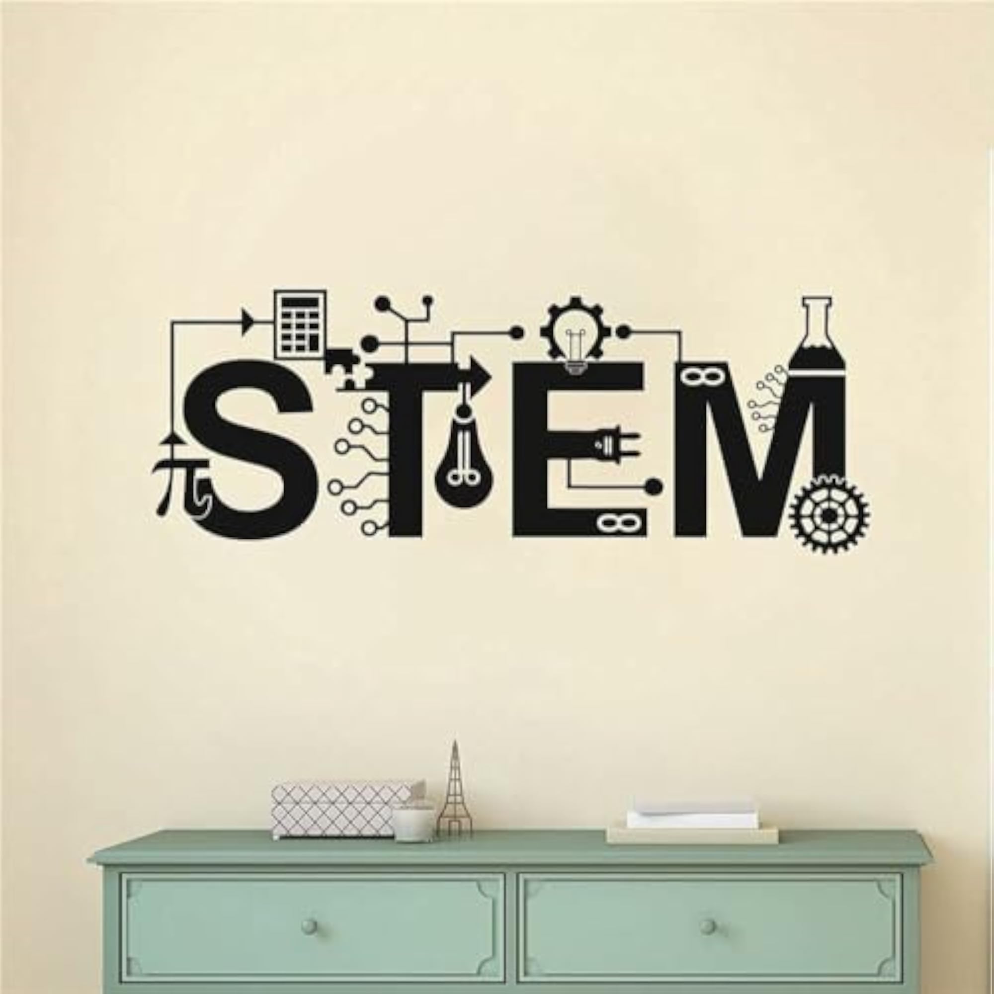 Home Interior Sticker STEM Technology Wall Art Decal