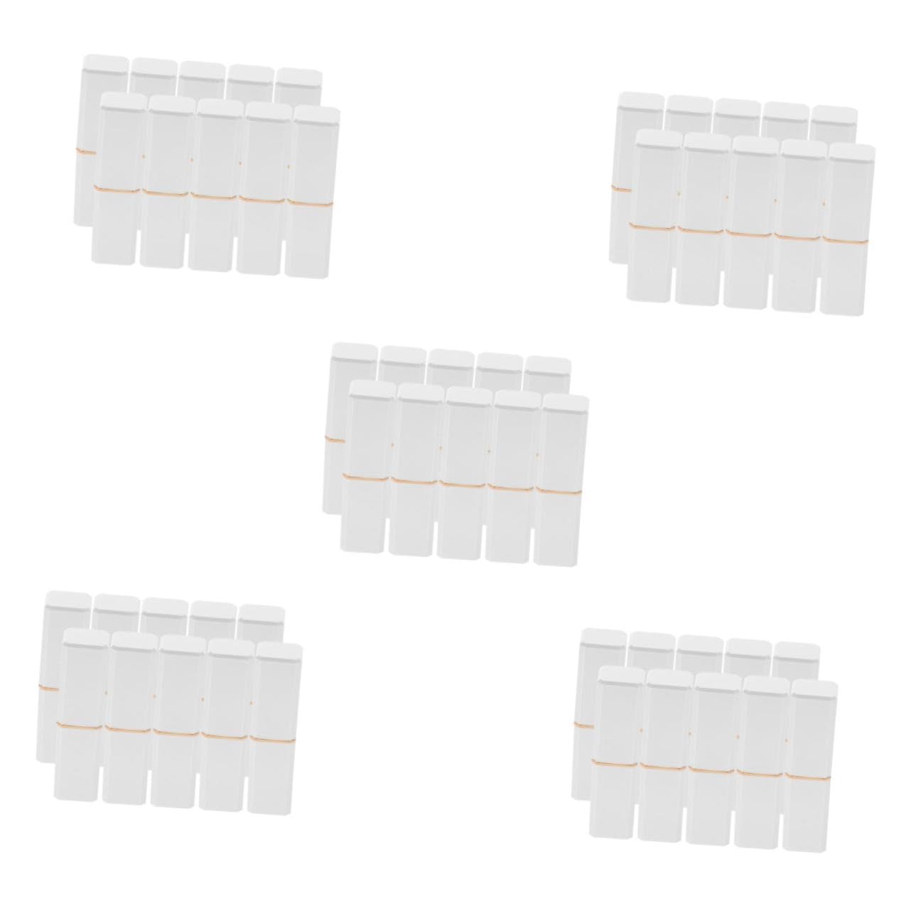 Beaupretty 5sets Sombra Recargable Cosmético Revestimientos Embalaje Tinte Mancha Soporte De Lápiz Labial Mini Cap Bálsamo Varita Mágica Delineador De Labios Equipo Abdominales 10pcs*5