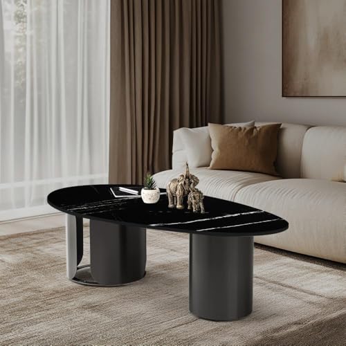 Image of Wakefit Center Table | 1 Yr Warranty | Coffee Table for Living Room Wooden, Tea Table for Living Room Wooden, Sofa Table, Free Installation from Brand, Modern Multi-Functional & Wobble-Free(Pranger)