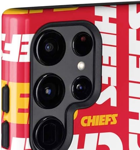 Skinit Impact Phone Case Compatible with Galaxy S24 Ultra - Officially Licensed NFL Kansas City Chiefs Red Blast Design