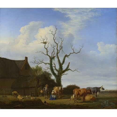 Toile Adriaen van de Velde decoration bureau pour une ambiance sereine