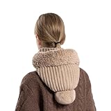 Fahrradmütze Mit Gesichtsschutz | Winddichte Kopfbedeckung Mit Zugschnur | Wintermütze Mit Halstuch,Für Warmes Und Kaltes Wetter, Abenteuer, Pendeln, Wandern, Skifahren, Weihnachten, Geburtstag,