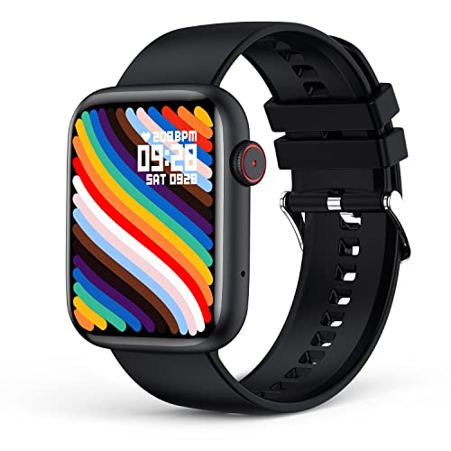 EarlySincere Smart Watch for Men Women with Bluetooth Call Answer/Dail,1.85'' HD Full Touch Screen Fitness Tracker, Smartwatch with Heart Rate Blood Oxygen Sleep Monitor for Android and iPhone