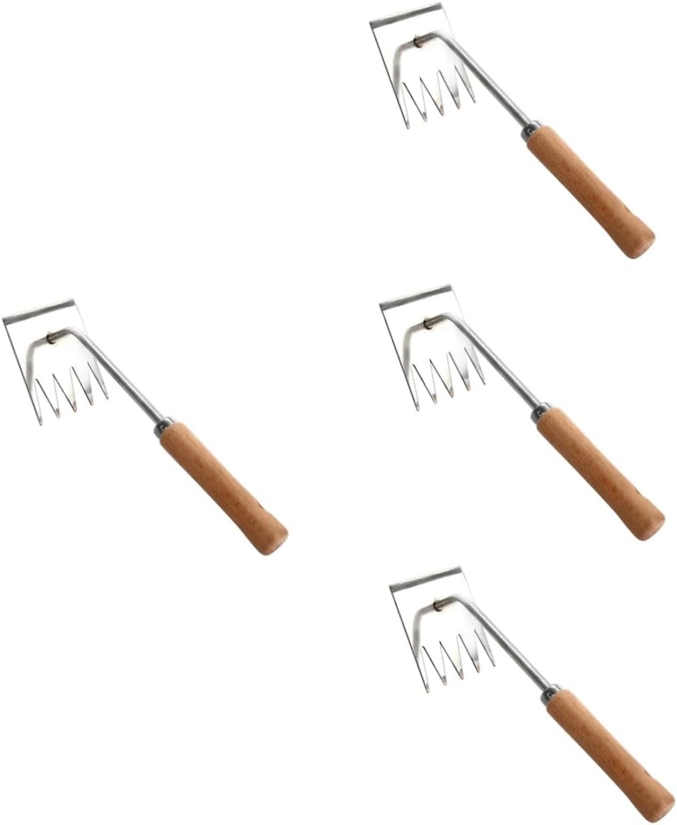 VICASKY 4pcs Weeder Tool for Gardening Multi-Function Puller Handle for Removing Grass and Moss Gardens and Lawns
