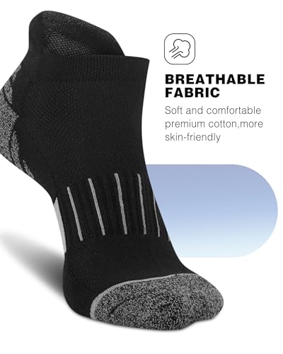 Image of Ankle Socks Womens Athletic Running Comfort Cushioned 3 /5 /6Pairs