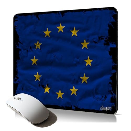 Tapis de Souris Souple Drapeau Europe europeen Union Europeenne Mousepad de qualité Durable et Unique