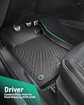 for Ford Mustang Floor Mats & Cargo Liner (2015-2024 2025 2026, All Weather 5PCS Full Set, Not for Mach-E)