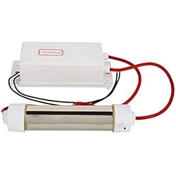 Purificador Agua Domestico Generador de ozono, 18W/26W Generador de ozono portátil Ozonizador Ionizador Purificador de agua y aire Máquina de esterilización de frutas vegetales para uso doméstico (1gG/2gG)(2#)