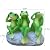 Tirifer 3 Cute Frog Statue Garden Decor, See Speak Hear No Evil Green Frog Figurine Outdoor Yard Decoration Garden Accessories for Patio, Balcony, Porch, Art Lawn Ornaments