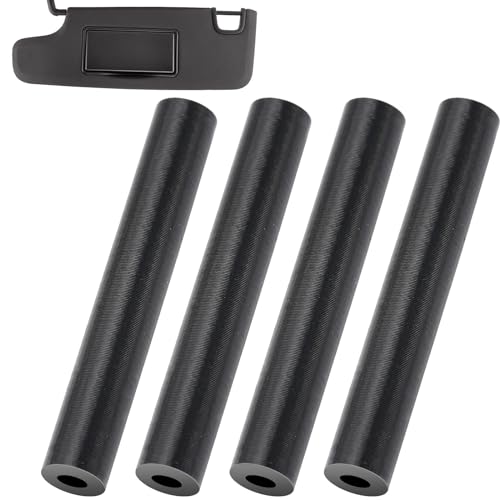 LUAATT Sun Visor Repair Kit,4 Packb ABS Repair Tube for Jeep Wrangler JK JKU (07-17) Driver & Passenger Side Sunvisor(Black)