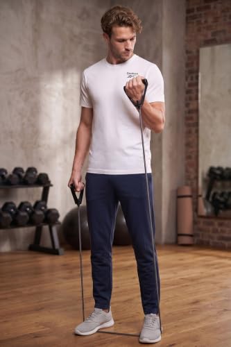 Image of Reebok Men's 100% Cotton Casual T-Shirt - Pure Cotton Soft Breathable Regular Fit Half Sleeve Tee for Men | Round Neck Tshirt for Men Cotton Tshirt