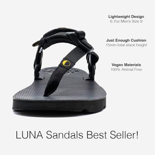 Image of LUNA Sandals MONO Winged Edition | Minimalist Trail Running and Hiking Sandals - Lightweight 5.9 oz Comfortable Barefoot Sandals for Men and Women | Adjustable Fit