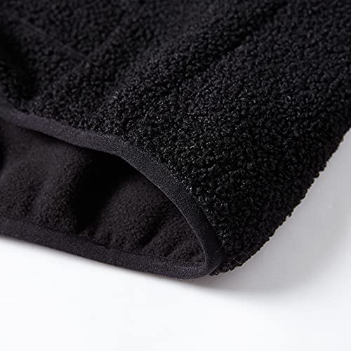 Mens Jacket Fall Winter Plus Size Fleece Stand Collar Cardigan Jacket Coat - image 3