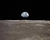 Apollo 11 Mission Earthrise Over Moon 8x10 Silver Halide Photo Print