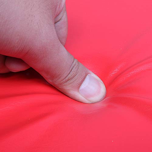 40" Mechanics Creeper Rolling Seat Auto Car Shop Garage Repair Work Tool Padded Mechanic Cart With Adjustable Headrest And 6 Casters Red #TOP4