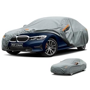 Kayme Heavy Duty Car Cover Custom Fit BMW 3 Series 320i 325i 328i 330i 335i M3(2013-2026), Waterproof All Weather for Automobiles, Full Exterior Covers Sun Rain UV Protection.