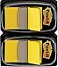 Produktbild Post-it 680-YW2 Haftstreifen Index Standard, 2 x 50 Haftstreifen im Spender, 25,4 x 43,2 mm, gelb