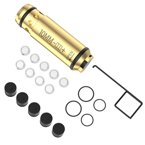 Gobxld 10mm Laser Training Cartridge with Chamber Extractor Tool Dry Fire Training System for Hunting and Shooting