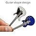 Pinenjoy 6Pcs Guitar Keychain Cute Bass Key Ring Electric Guitar Key Holder for Musical Instruments Hanging Pendant Music Lover Party Favors(6 Colors)
