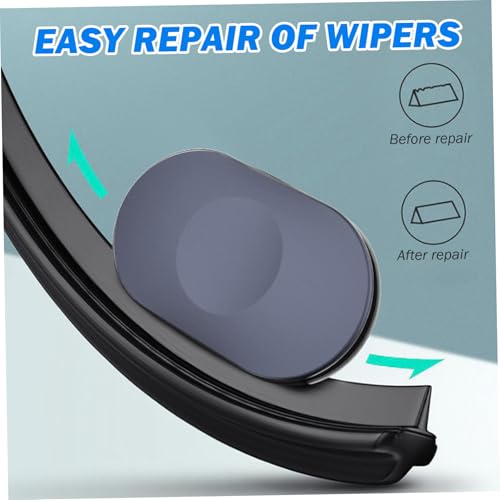 2 peças limpador de para-brisa 6,3 x 3,8 cm ferramenta de reparo de limpador portátil restaura rapid