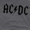 ACDC Worn Logo Unisex T Shirt, Charcoal, X-Large #4