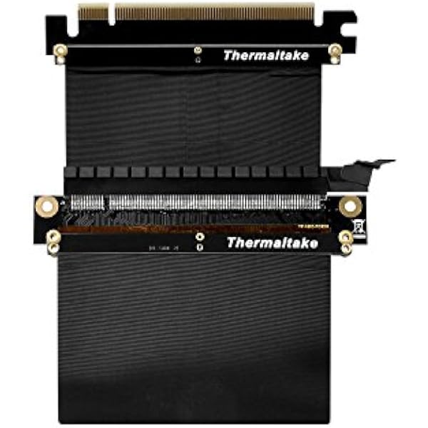 Thermaltake PCI-E 3.0 Gaming PC Modding X16 Riser гибкий усиленный кабель 2 года EMI экранирование черный 200 мм AC-053-CN1OTN-C1