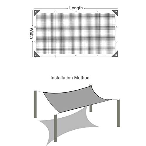 Voile d'ombrage de qualité supérieure beige 2x9m avec œillets - 7