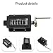 6 Digit Mechanical Counter for Industrial Punch and Bale Machinery, Cumulative Counting Device with Reset Knob, Plastic and Metal
