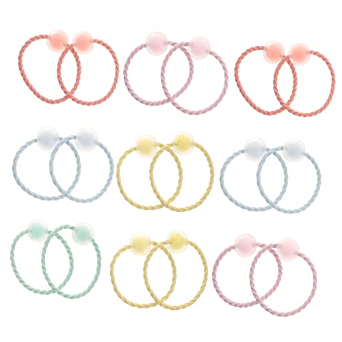 minkissy 20 Piezas Diadema para niñas para el cabello alfiler soga ondulado hair gel hair gummies cuerda de pelo de las niñas lazos para el cabello para niñas pequeñas el plastico