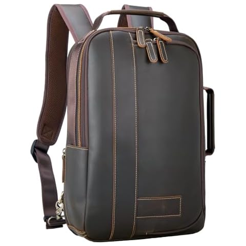 TIDING Leather Expandable Business Backpack Cover