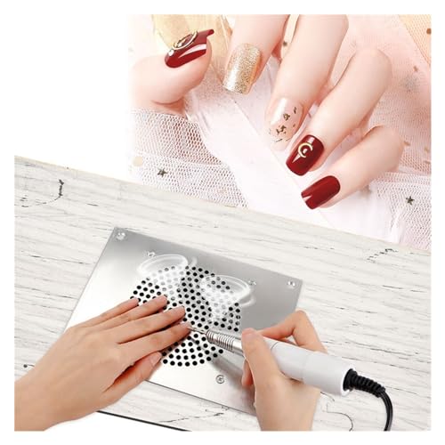 Odkurzacz do paznokci, Odkurzacz do wbudowanego stołu do Manicure lakier do paznokci odpylacz maszyna do Manicure żel do paznokci urządzenie do usuwania odkurzacza narzędzie do paznokci do polerowania