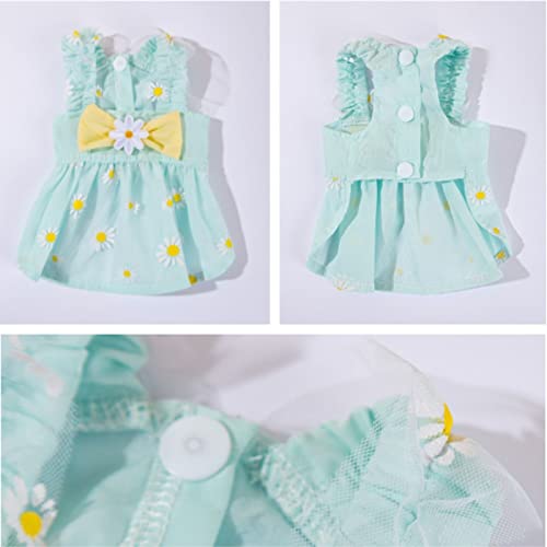 Flowers Elegant Princess Small Dog Dress Spring Summer Dog Dresses Girls Puppy Lightweight Pet Dresses #TOP3