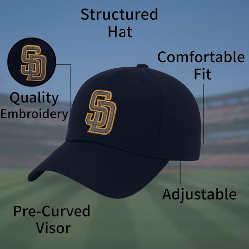 Gorra negra ajustable con logo de equipo miniatura 5