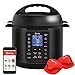 Mealthy Multipot 2.0 9-in-1 Programmable Pressure Cooker 6 Quarts with Auto-seal lid, Hands-free auto pressure release, stainless steel pot, steamer basket, Pressure cook, TRUE slow cook, sauté, rice, yogurt, steam