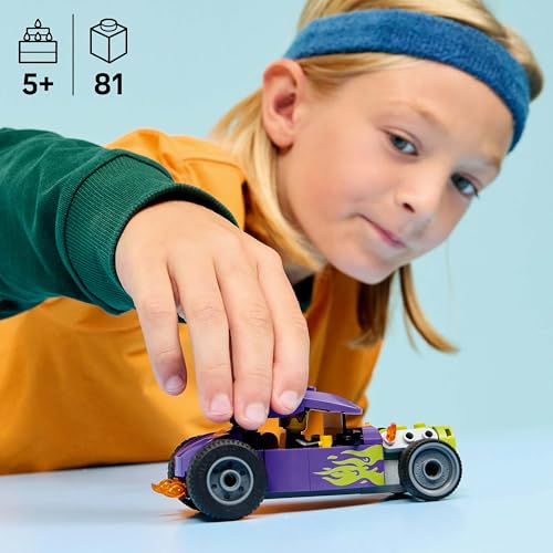 Image of LEGO City Hot Rod Race Car Toy - Classic Car Building Kit with Driver Minifigure - 60485