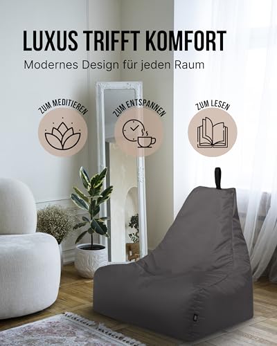 PATCH HOME Lounge Sessel XXL Gamer Sessel Sitzsack Sessel Sitzkissen In & Outdoor geeignet fertig...