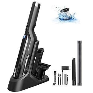 Laresar Handstaubsauger, Origin 1 Akku Handsauger Kabellos 17000PA, 170W Autostaubsauger mit 3000mAh Li-Ionen Akku (LED…