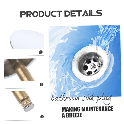 Bouchon de vidange étanche et réglable installation facile pour évier de bain - 4