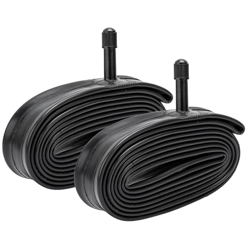 YunSCM 2本,24 1 チューブ 肉厚,米式バルブ32mm,24x1-1 1/8 自転車チューブ,自転車チューブ 24 1,適用 24x1/24x1 1/8 車椅子、ロードバイク