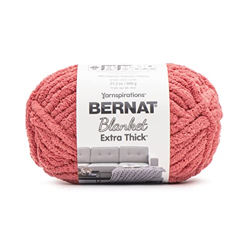 Image of Bernat Blanket Extra Thick Clay Yarn - 1 Pack of 21.12oz /598.74g - 100% Polyester - #7 Jumbo - 72 Yards - Chunky Yarn for Hand Knitting, Crocheting, Crafts & Amigurumi