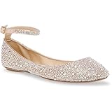 Betsey Johnson Women's Ace Flats, Rhinestone, 8.5