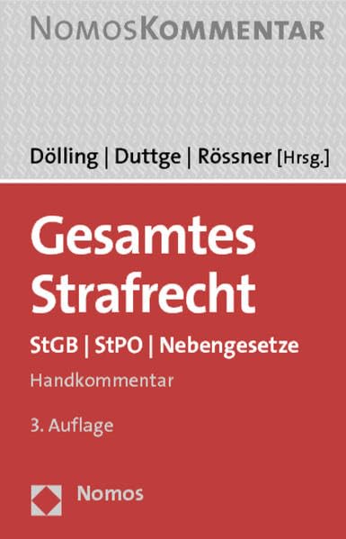 Gesamtes Strafrecht: StGB | StPO | Nebengesetze
