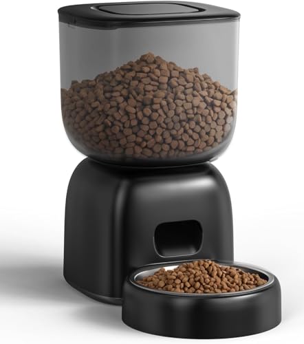 Automatic Cat Feeder, 3L Cat Food Dispenser Battery-Operated with 180-Day