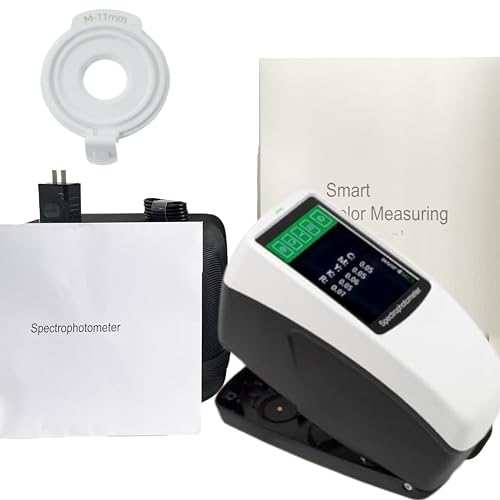 VTSYIQI Horizontal Spectrophotometer Portable Spectrophotometer Paint Spectrometer with Caliber Φ11mm Accuracy 0.01 Repeatability dE*ab≤0.02 Integrating Sphere Diameter 40mm Sensor ASTM ISO Standard